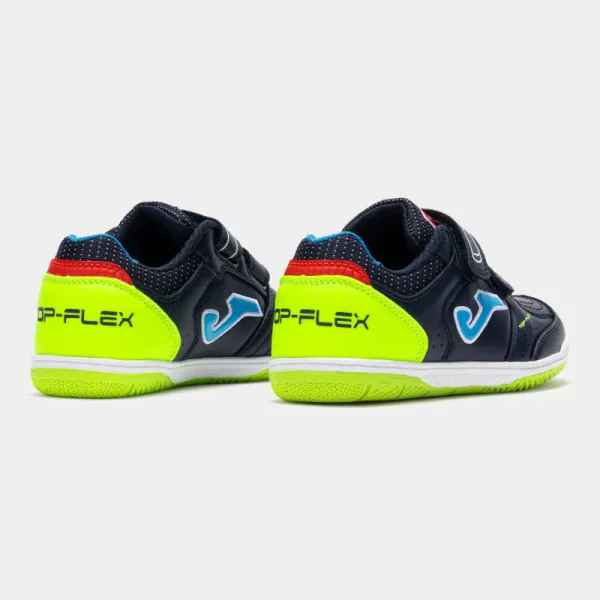 Chlapčenské futbalové kopačky halové JOMA Top Flex 2533 K IC navy blue green