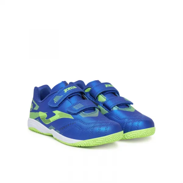 Chlapčenské futbalové kopačky halové JOMA Powerfull 2504 K IC royal blue green