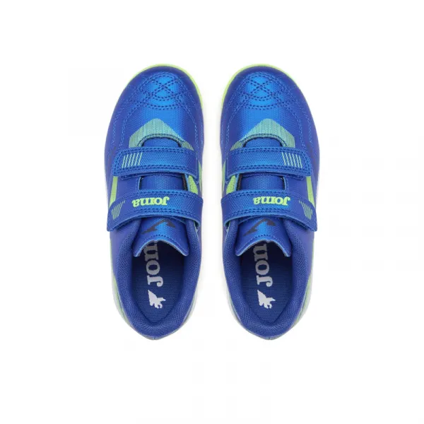 Chlapčenské futbalové kopačky halové JOMA Powerfull 2504 K IC royal blue green