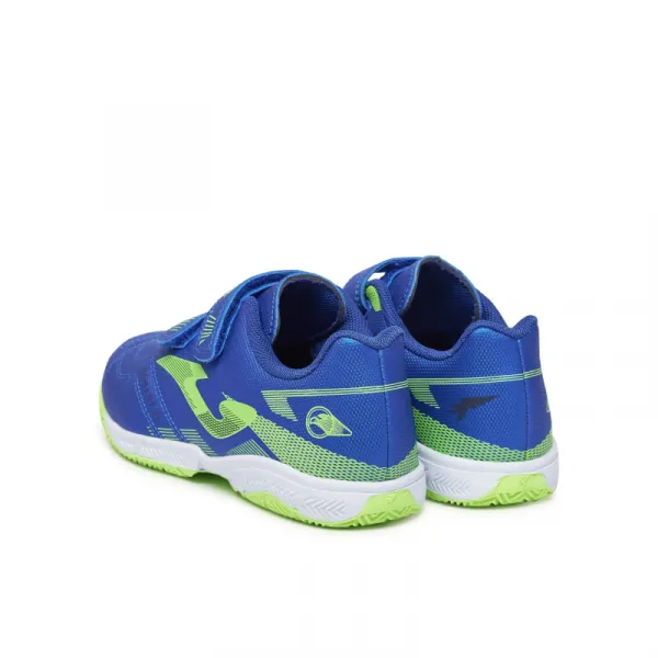 Chlapčenské futbalové kopačky halové JOMA Powerfull 2504 K IC royal blue green