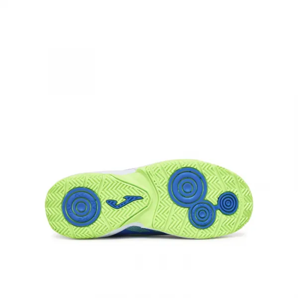 Chlapčenské futbalové kopačky halové JOMA Powerfull 2504 K IC royal blue green