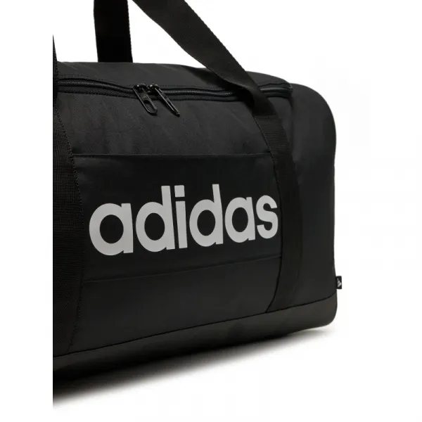 Cestovná taška ADIDAS LINEAR DUFFEL M BLACK BLACK WHITE