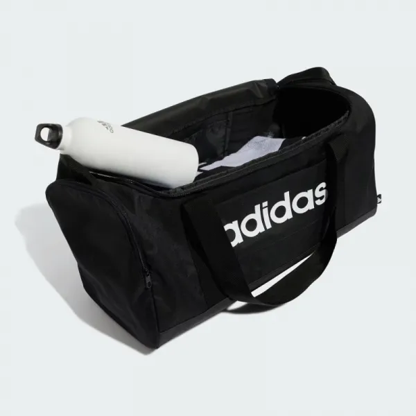 Cestovná taška ADIDAS LINEAR DUFFEL S BLACK BLACK WHITE