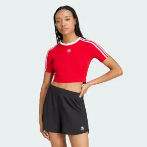 Dámske tričko s krátkym rukávom ADIDAS ORIGINALS 3 S BABY TEE BETSCA WHITE