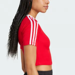Dámske tričko s krátkym rukávom ADIDAS ORIGINALS 3 S BABY TEE BETSCA WHITE