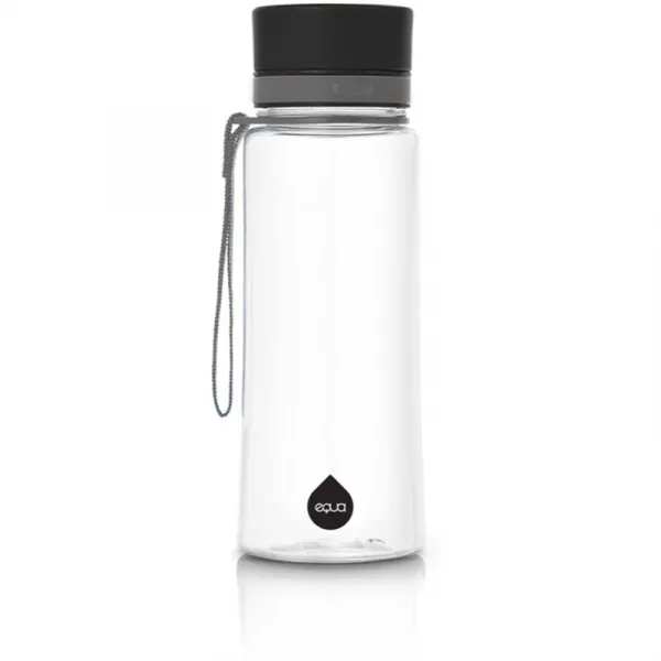 Fľaša EQUA Plain Black, 600 ml