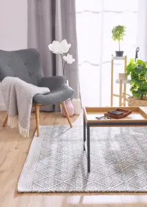 Koberec Tasco TSC04 bielo-sivý