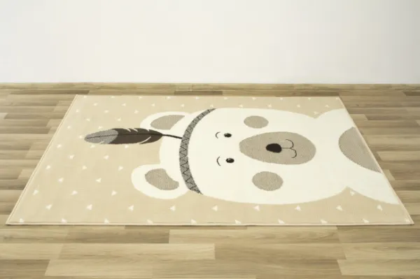 Detský koberec Luna Kids 534222/97955 - Medvedík indián, slonia kosť