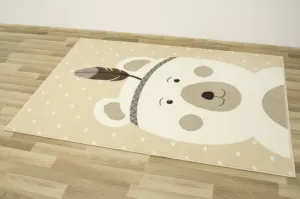 Detský koberec Luna Kids 534222/97955 - Medvedík indián, slonia kosť