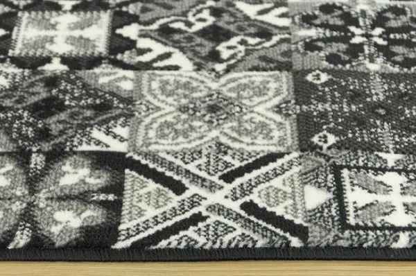 Behúň Luna 503754/89922 - patchwork sivý