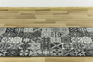 Behúň Luna 503754/89922 - patchwork sivý