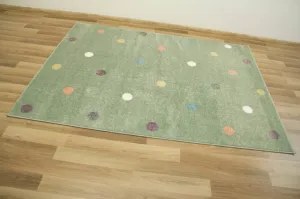 Detský koberec Lima C275A bodky pistáciový