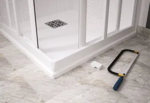 FORTE - Sprchové dvere MAESTRO CENTRALE - Farba rámu zásteny - Plast biely, Rozmer A - 160, Smer zatváranie - Univerzálny Ľavé / Pravé, Výplň - Polystyrol 2,2 mm (acrilico), Výška - 185 BSMAC16P