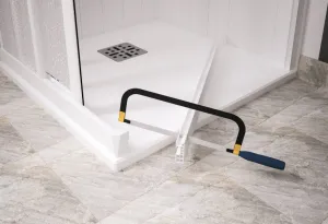 FORTE - Sprchové dvere MAESTRO CENTRALE - Farba rámu zásteny - Plast biely, Rozmer A - 160, Smer zatváranie - Univerzálny Ľavé / Pravé, Výplň - Polystyrol 2,2 mm (acrilico), Výška - 185 BSMAC16P