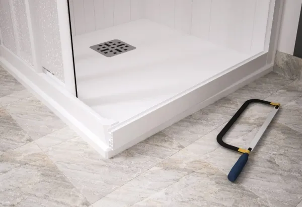 FORTE - Sprchové dvere MAESTRO CENTRALE - Farba rámu zásteny - Plast biely, Rozmer A - 160, Smer zatváranie - Univerzálny Ľavé / Pravé, Výplň - Polystyrol 2,2 mm (acrilico), Výška - 185 BSMAC16P