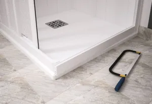 FORTE - Sprchové dvere MAESTRO CENTRALE - Farba rámu zásteny - Plast biely, Rozmer A - 160, Smer zatváranie - Univerzálny Ľavé / Pravé, Výplň - Polystyrol 2,2 mm (acrilico), Výška - 185 BSMAC16P