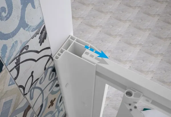 FORTE - Sprchové dvere MAESTRO CENTRALE - Farba rámu zásteny - Plast biely, Rozmer A - 160, Smer zatváranie - Univerzálny Ľavé / Pravé, Výplň - Polystyrol 2,2 mm (acrilico), Výška - 185 BSMAC16P