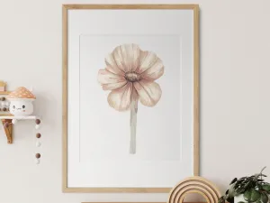 Plagát na stenu RUŽOVÝ KVET Zvoľte rozmer: 30 x 40 cm