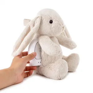 Cloud b® Love Light Buddies - Billy Bunny ™ Nočné svetielko s melódiou, Zajko, 0m+ CLTT-7703-BB__N10/22