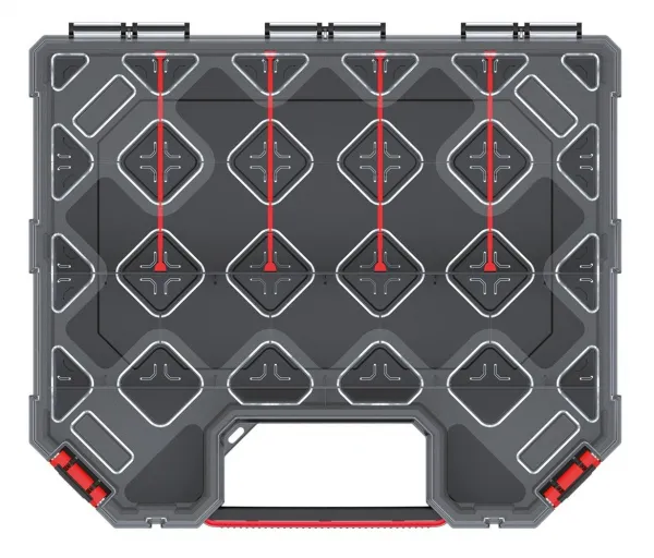 Prosperplast Vysoký organizér TIGER CABRIO PLUS I černý, varianta 577x390x105 mm