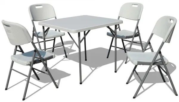 Skladací stôl CATERING oceľ / plast Rojaplast 152 x 70 x 73 cm