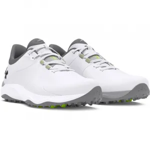 Pánske golfové topánky s&nbsp;hrotmi UNDER ARMOUR UA Drive Pro SL Wide white white metallic gun metal