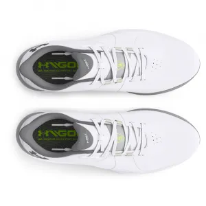 Pánske golfové topánky s&nbsp;hrotmi UNDER ARMOUR UA Drive Pro SL Wide white white metallic gun metal