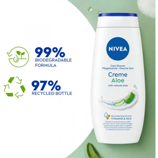Nivea Creme Aloe upokojujúci sprchový gél 250 ml