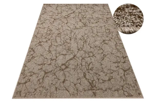 Koberec Marble 90 mramor, hnedý / béžový