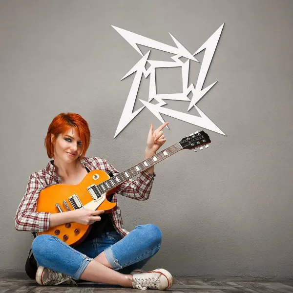 Drevený symbol - Metallica Ninja Star