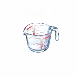 Sklenená odmerka s lievikom PYREX 250ml