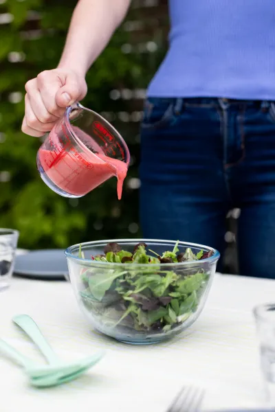 Sklenená odmerka s lievikom PYREX 250ml
