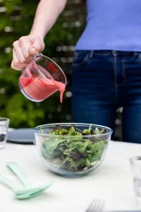Sklenená odmerka s lievikom PYREX 250ml