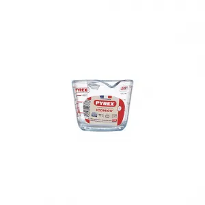 Sklenená odmerka s lievikom PYREX 250ml