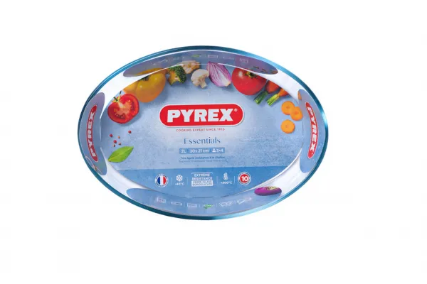 OVÁLNY PEKÁČ PYREX 2,2L, 30X21X6CM, SKLO