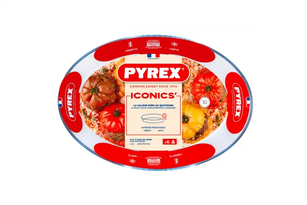 Sklenený pekáč PYREX 40x27cm/4,2l., borosilikát