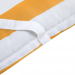 Vankúš na záhradné kreslo, biela/žltá, ALMEDE