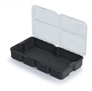 Prosperplast Organizér MESX BOX 28,5x15,8x5,7 cm transparentný/čierny