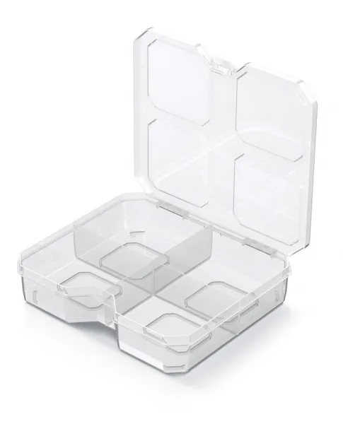 Prosperplast Organizér RQS BOX 15,6x14x3,5 cm transparentný