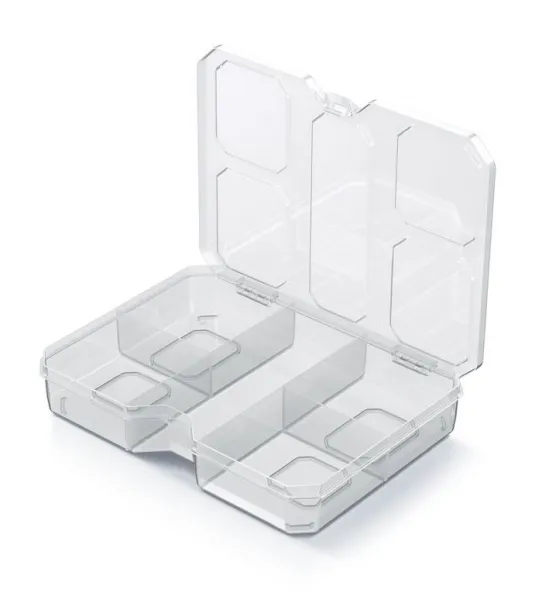 Prosperplast Organizér RQS BOX 19,3x14,7x3,5 cm transparentný