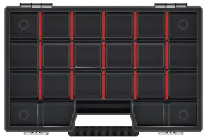 Prosperplast Plastový organizér ZERGO 29x19,5x3,5 cm čierny