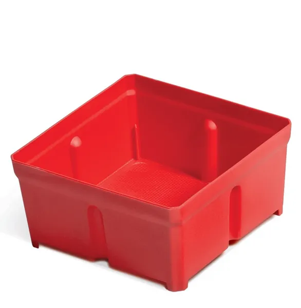 Prosperplast Súprava 10 plastových boxov na náradie TIGER BOX 10,5x10,5x5 cm červená