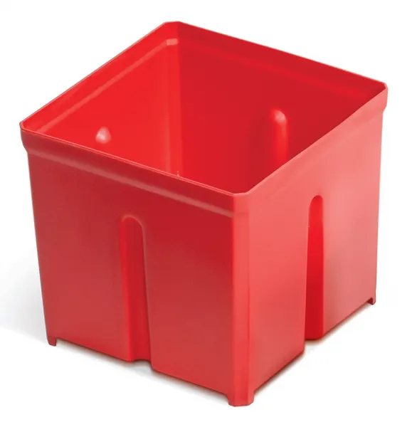 Prosperplast Súprava 10 plastových boxov na náradie TIGER BOX 10,5x10,5x9,7 cm červená