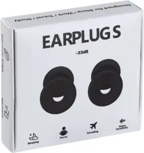 Earplugs.sk Earplugs štuple do uší s usadzovacím krúžkom Farba: Čierna