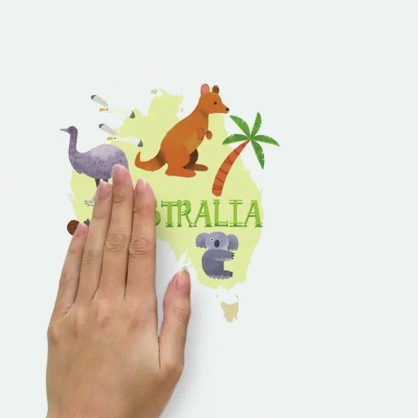 Samolepka na stenu do detskej izby MAPA