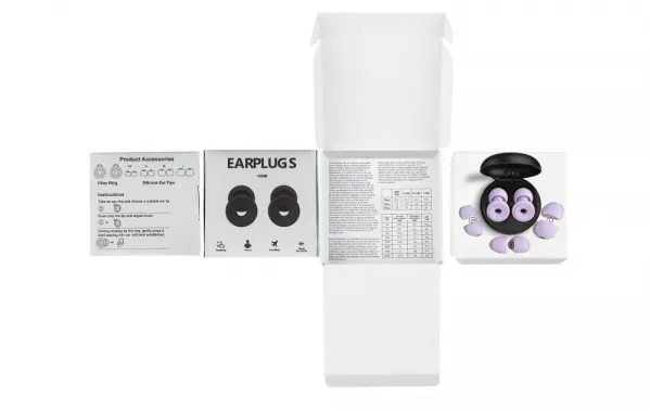 Earplugs.sk Earplugs štuple do uší s usadzovacím krúžkom Farba: Čierna