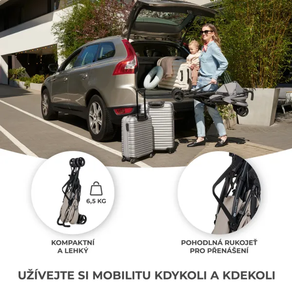 Golfový kočík Kinderkraft Tik Farba: Beige