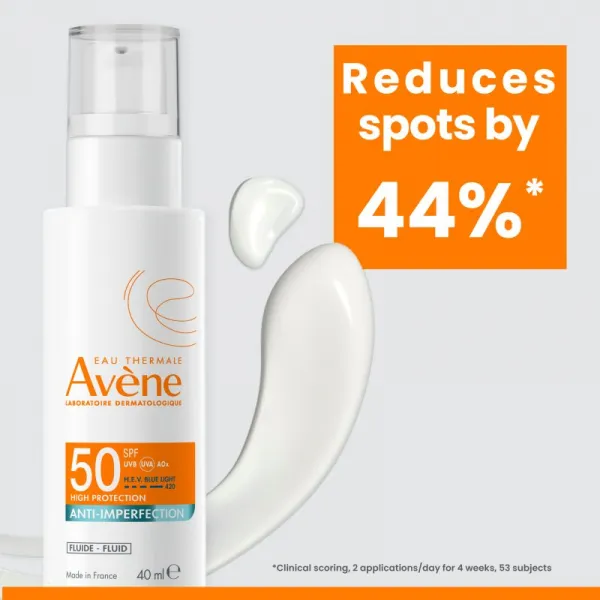 Avène Sun Anti-Imperfection ochranný fluid pre mastnú a zmiešanú pleť SPF 50 40 ml