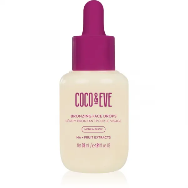 Coco & Eve Sunny Honey Bronzing Face Drops samoopaľovacie kvapky na tvár Medium Glow (new) 30 ml