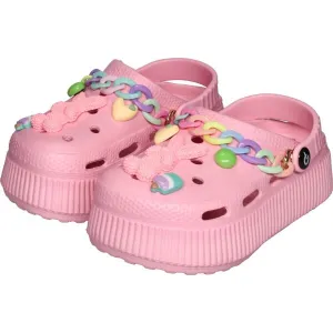AQUOS MYRTLE Dievčenské clogs, ružová, veľkosť
